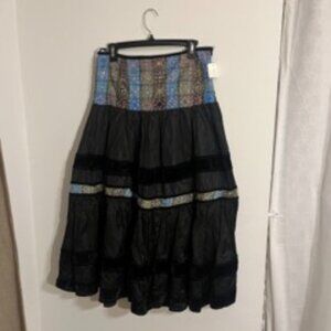 Boho Maxi Gypsy Skirt Size 12 EXE'X - Made in Italy